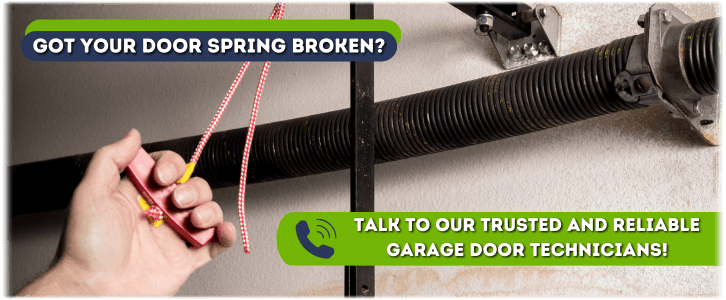 Broken Garage Door Spring Location